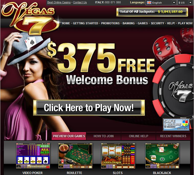 CASINO REWARDS PROGRAM Vegas 7 Casino